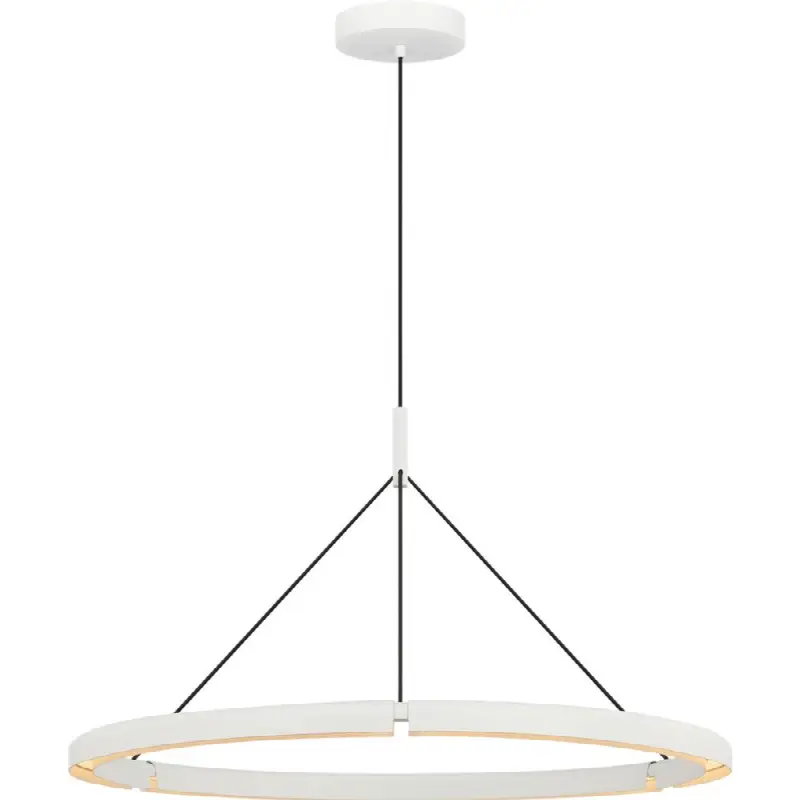 Cloak 36 Chandelier in Matte White