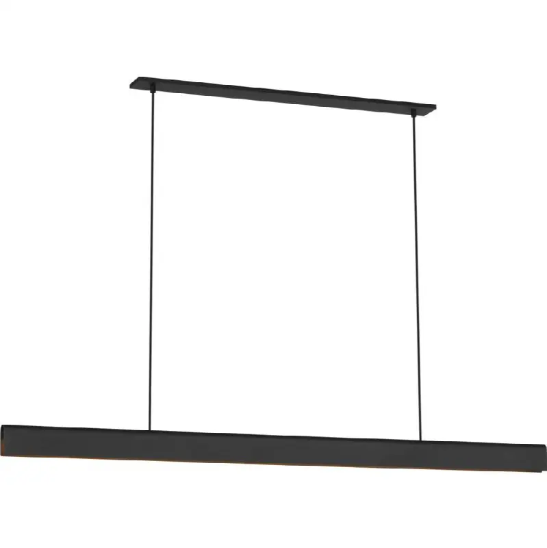 Cloak 60 Linear Chandelier in Nightshade Black