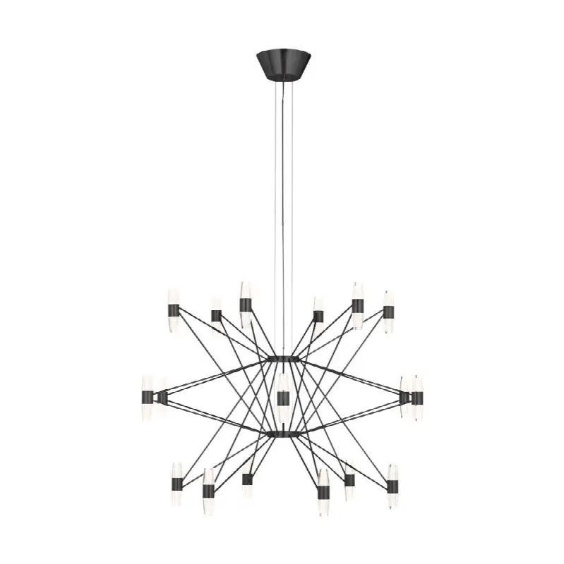 Lassell Three Tier X-Large Chandelier in Dark Bronze 2700K 120V