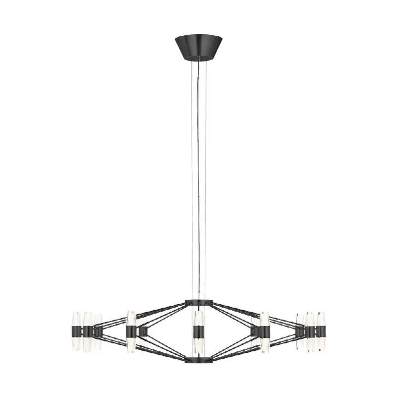 Lassell Large Chandelier in Dark Bronze 2700K 120V