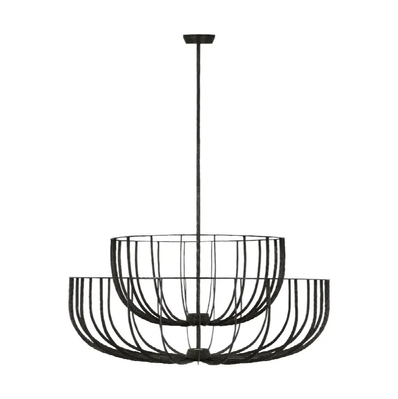 Sanchi X-Large Two Tier Chandelier aged iron 2700K 90 CRI