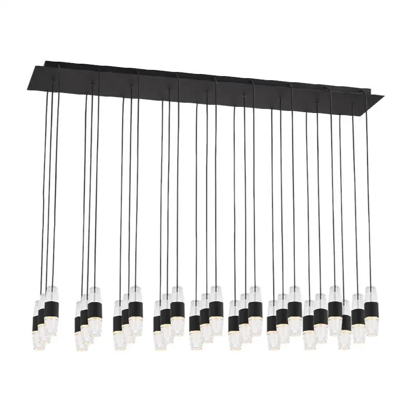 Lassell Short 27-Light Chandelier in Nightshade Black 2700K 120V