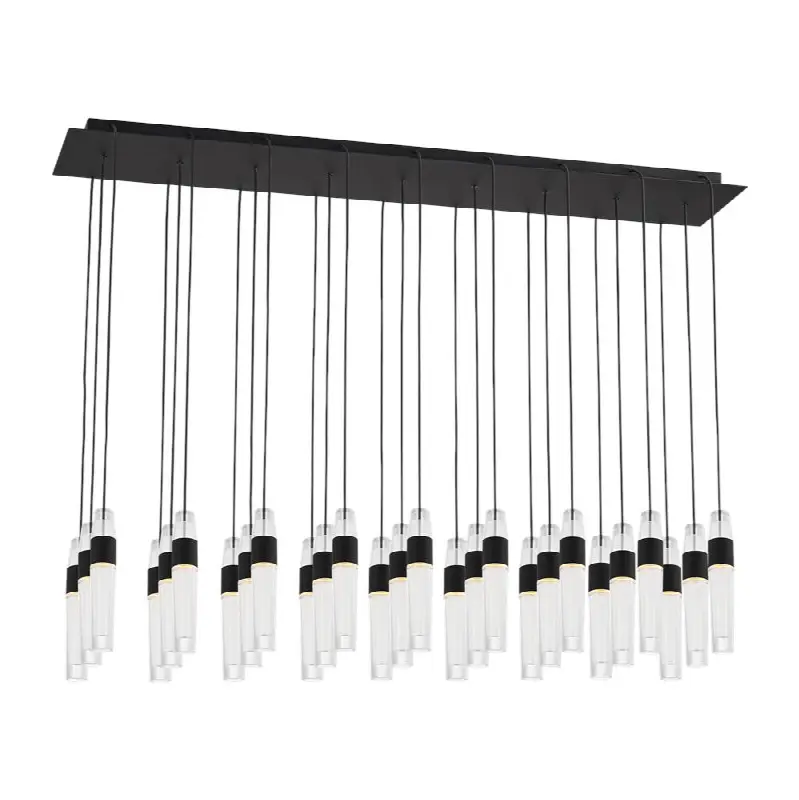 Lassell 27-Light Chandelier in Nightshade Black 2700K 120V