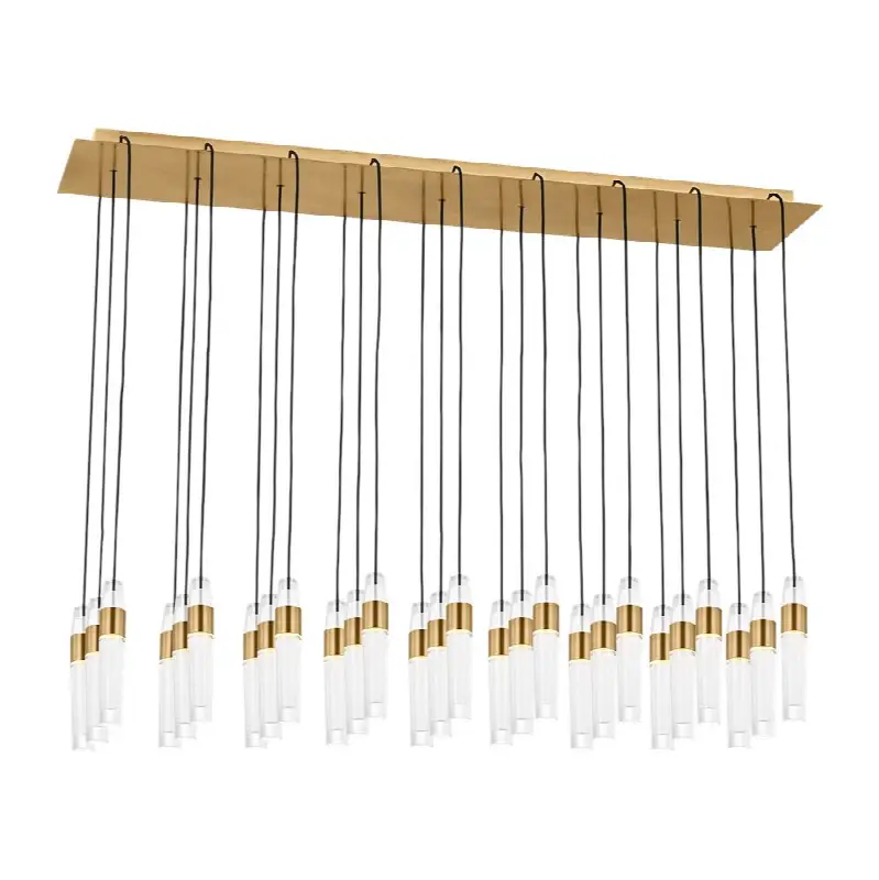 Lassell 27-Light Chandelier in Natural Brass 2700K 120V