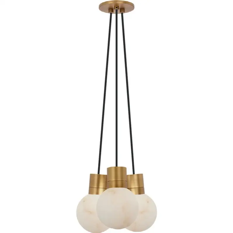 Mina Alabaster 3-Light Small Chandelier