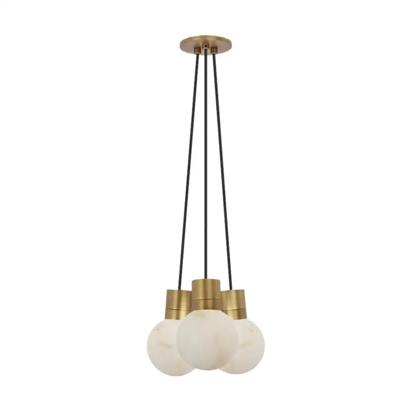Mina Alabaster 3-Light Small Chandelier