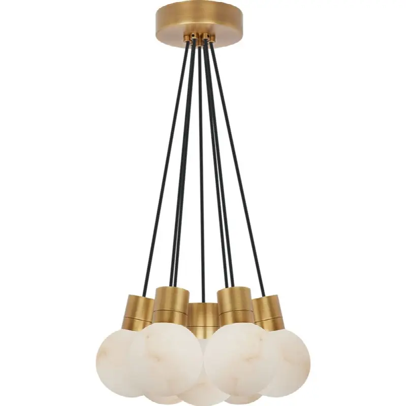 Mina Alabaster 7-Light Small Chandelier
