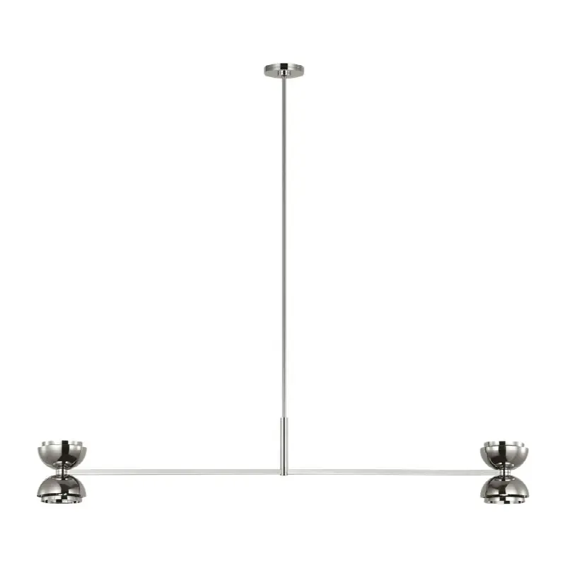 Shanti X-Large Linear Chandelier polished nickel 2700K 90 CRI