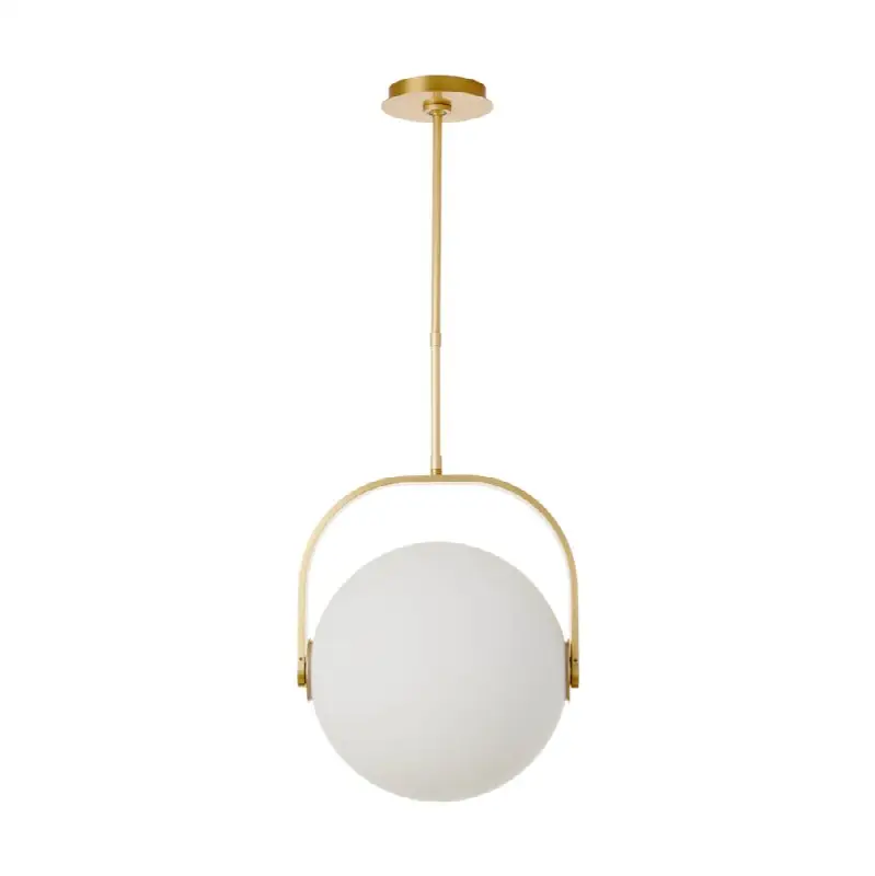 Fues Medium Pendant Opal Natural Brass 2700K 90 CRI