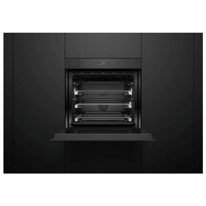 30 Inch Single Oven w/ Steam Assist, 6.8 Inch Touchscreen, Self-Cleaning, Handleless - Minimal Black (Soft Black)
