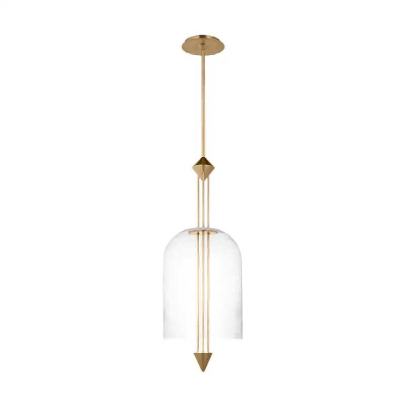 Cathedral Medium Pendant Clear Natural Brass 2700K 90 CRI