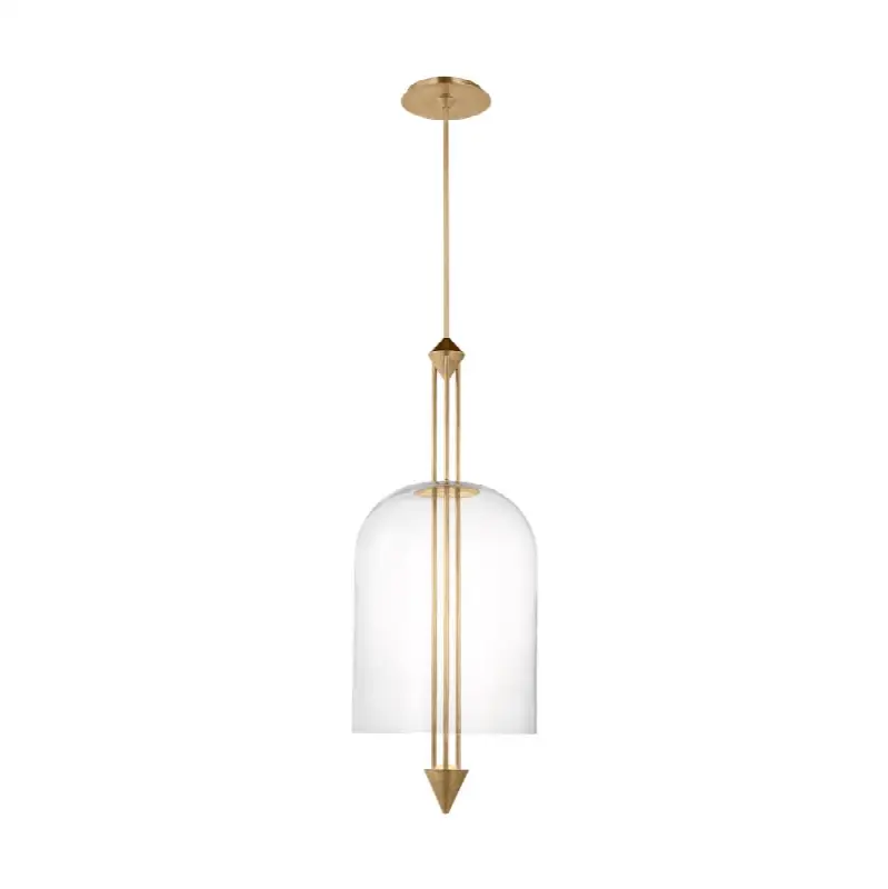 Cathedral X-Large Pendant Clear Natural Brass 2700K 90 CRI