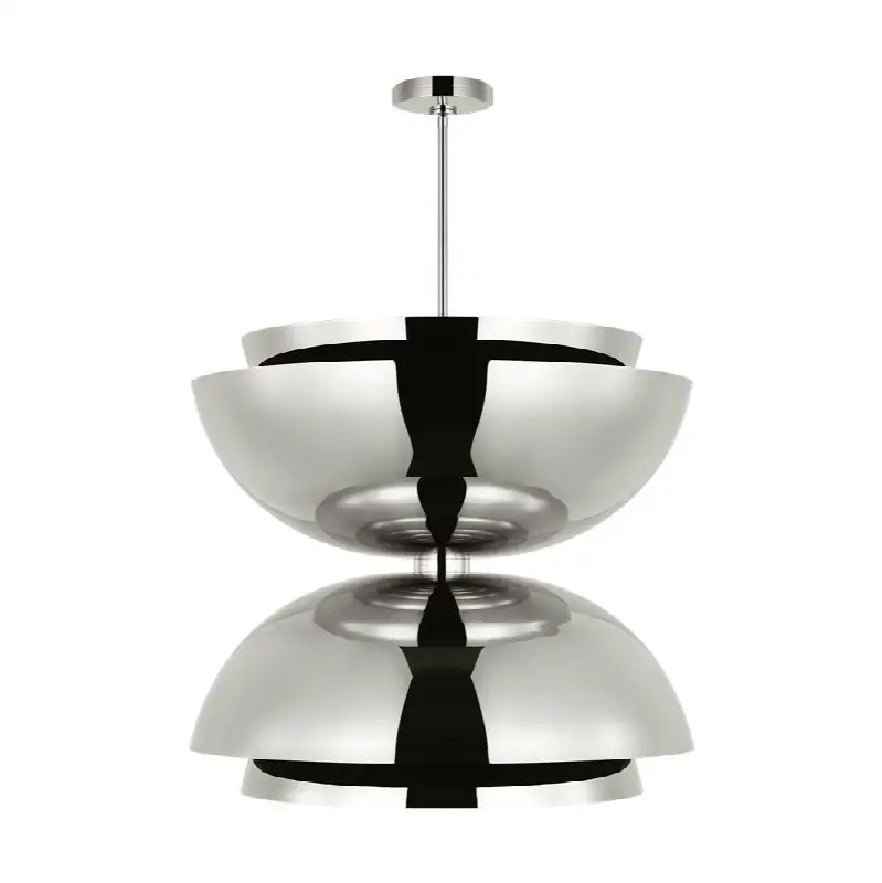 Shanti Grande Double Pendant polished nickel 2700K 90 CRI