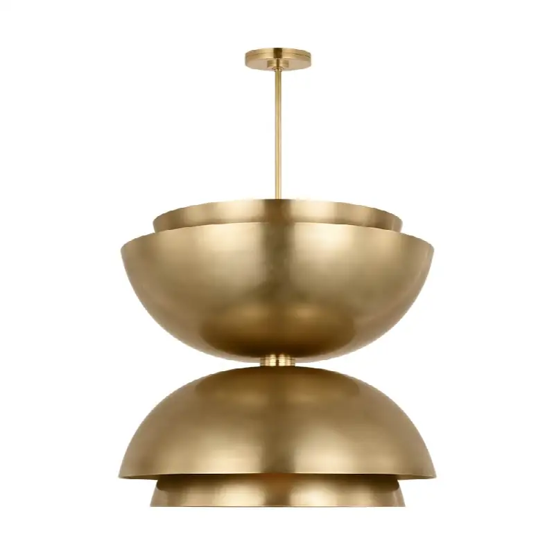 Shanti Grande Double Pendant Natural Brass 2700K 90 CRI