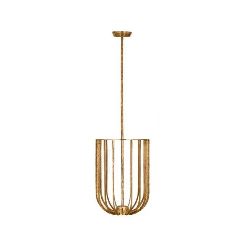Sanchi Large Pendant Polished antique Brass 2700K 90 CRI