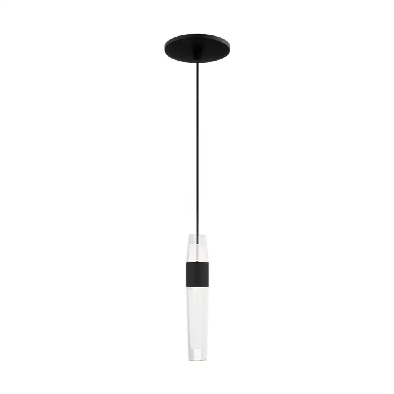 Lassell 1-Light Pendant in Nightshade Black 2700K 120V