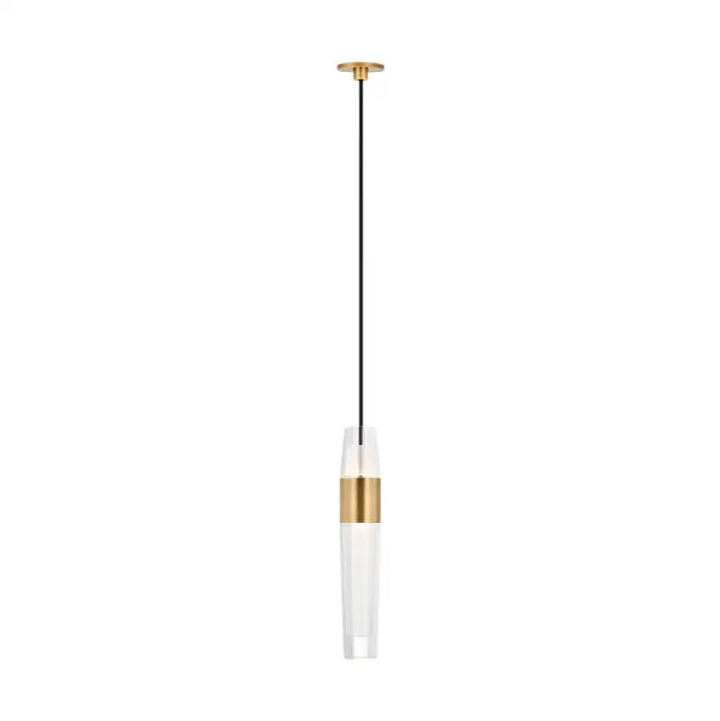 Lassell Port Alone Pendant in Natural Brass 2700K 120V