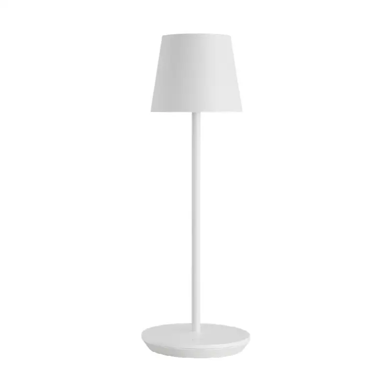 Nevis Accent Rechargeable Table Lamp matte White 2700K 90 CRI wall charger included