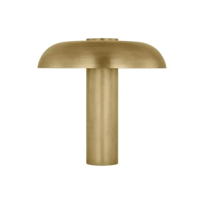 Louver Medium Table Lamp Natural Brass 2700K 90 CRI