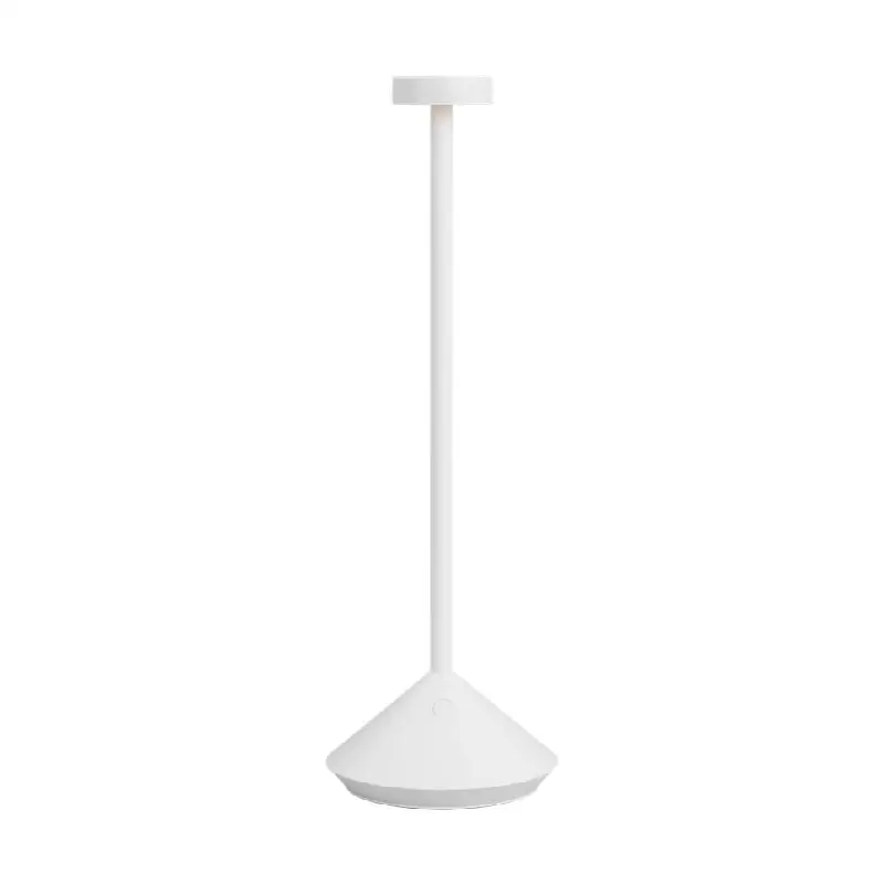 Moneta Accent Rechargeable Table Lamp matte White 2700K 90 CRI wall charger included