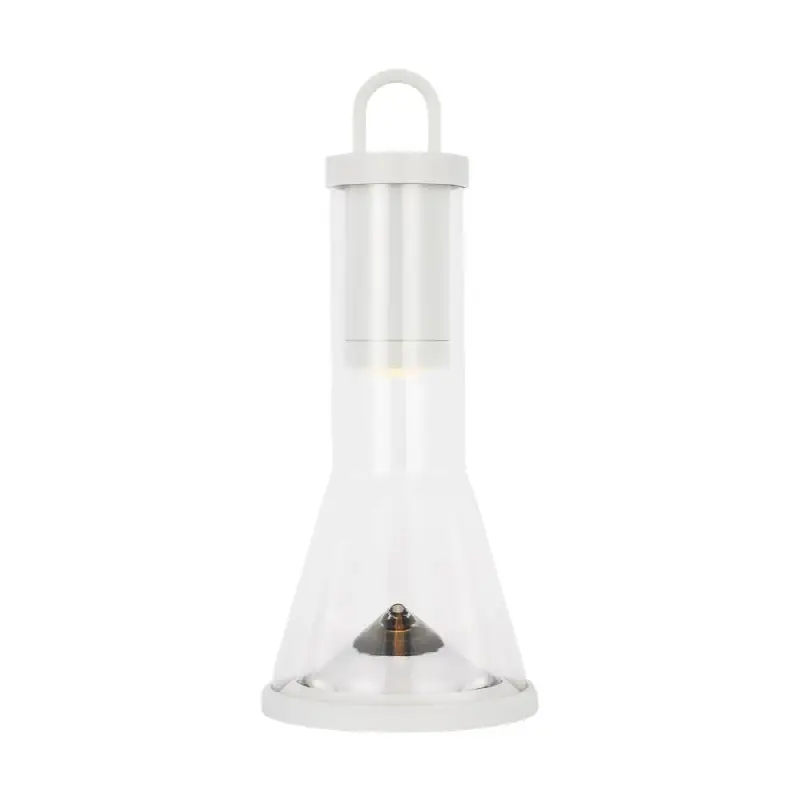 Kandella Accent Rechargeable Table Lamp matte White 2700K 90 CRI wall charger included