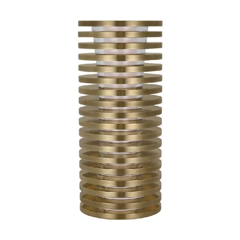 Quoddy Small Table Lamp Natural Brass 2700K 90 CRI
