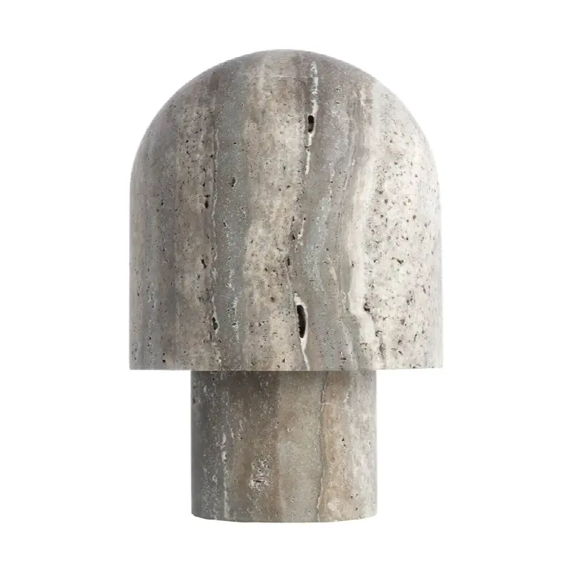 Kennett Small Travertine Table Lamp dark travertine 2700K 90 CRI