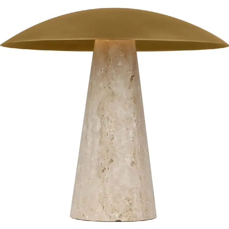 Aegis Medium Travertine Table Lamp