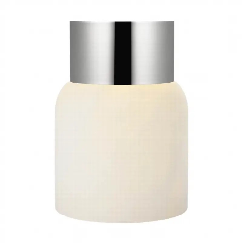 Caspe Alabaster 7 Rechargeable Table Lamp Polished Nickel 2700K 90 CRI
