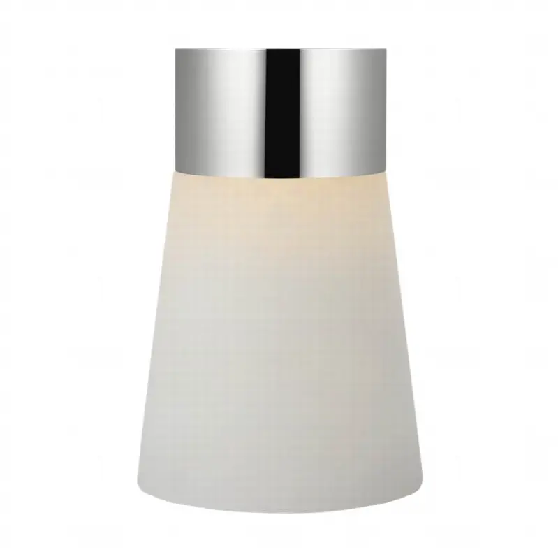 Caspe Alabaster 8 Rechargeable Table Lamp polished nickel 2700K 90 CRI