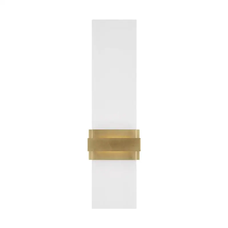 Flyta Medium Sconce Clear Natural Brass 2700K 90 CRI