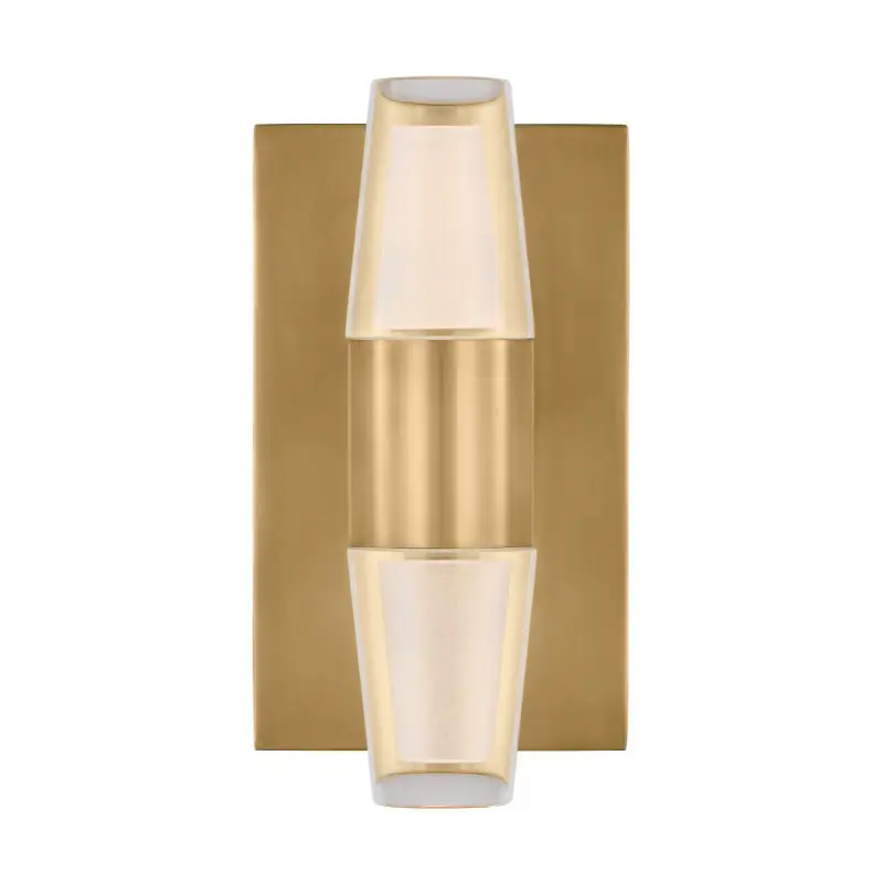 Lassell Single Short Sconce in Natural Brass 2700K 120V
