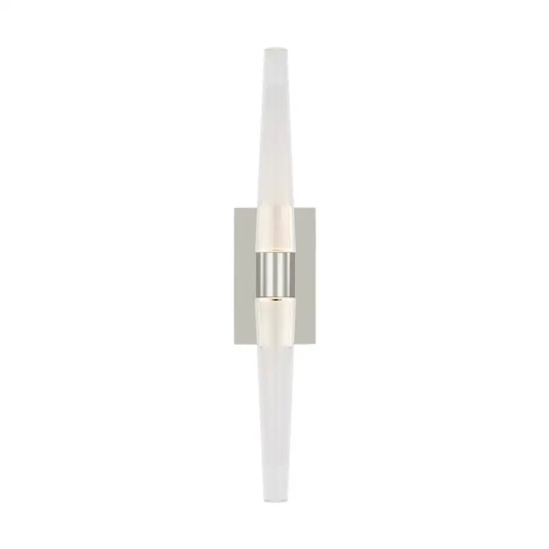 Lassell Single Tall Sconce in Polished Nickel 2700K 277V