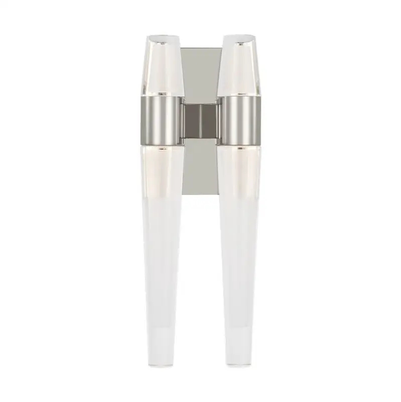 Lassell Double Sconce in Polished Nickel 2700K 120V
