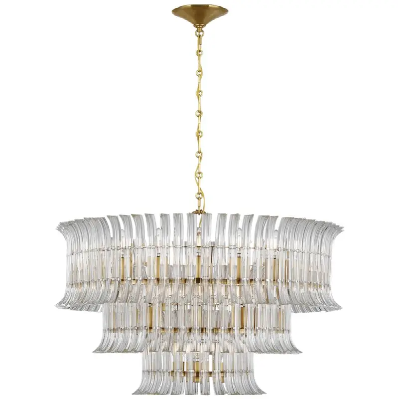 Rhine 34" Three Tier Chandelier