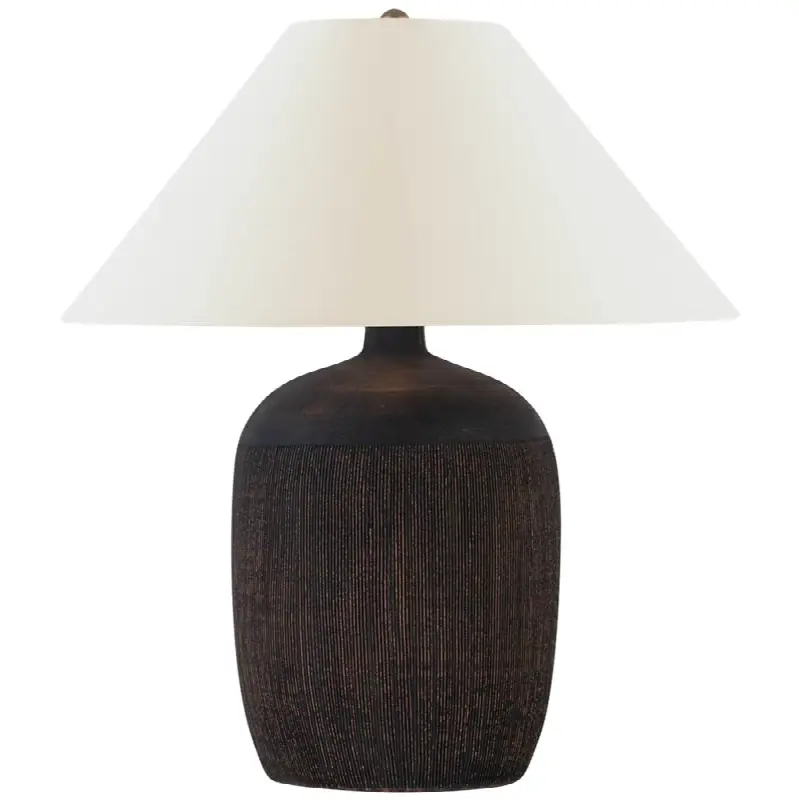 Portis 32" Combed Round Table Lamp