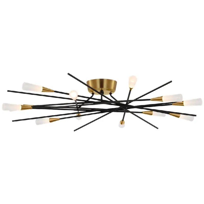 Stellar 40" Radial Semi-flush Mount
