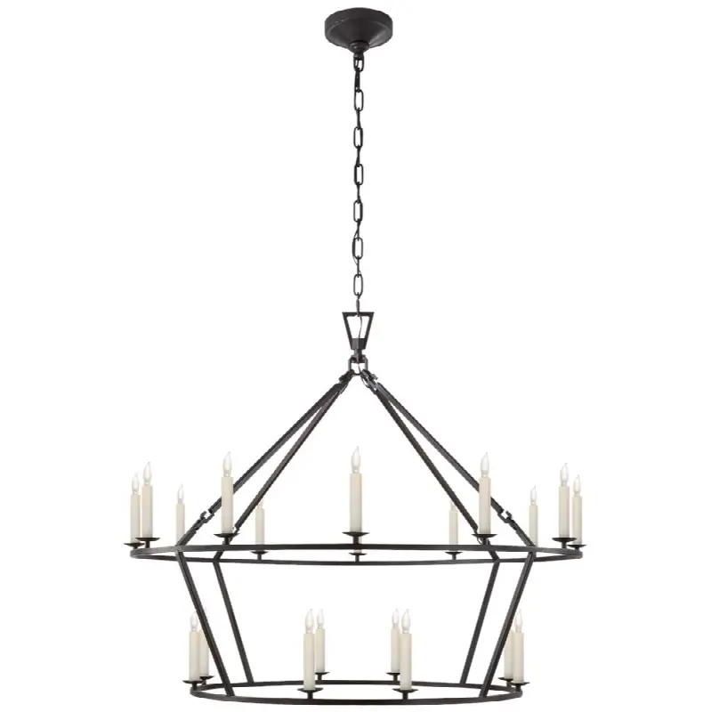 Darlana Large Two-tiered Ring Chandelier
