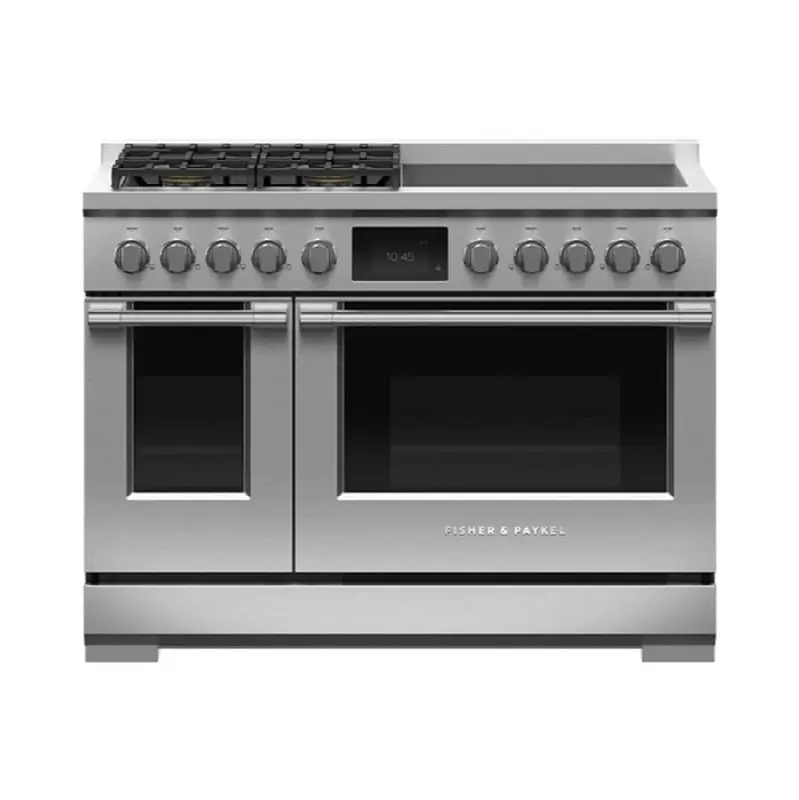 48" Range, 4 Zone Induction with SmartZone & 4 Burner Gas, Self-cleaning, Natural Gas