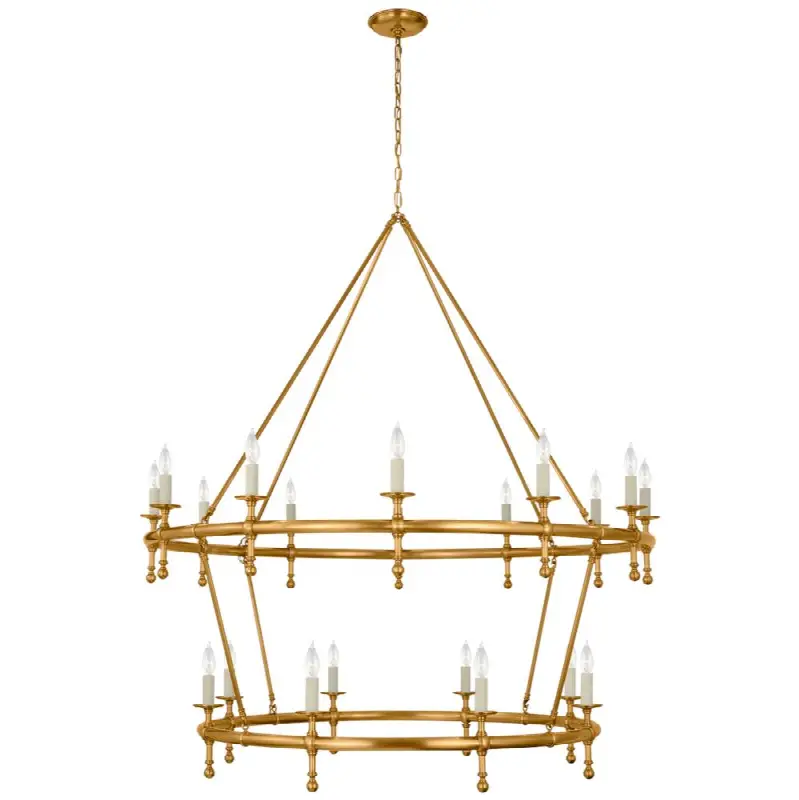 Classic 54" Two-tier Ring Chandelier