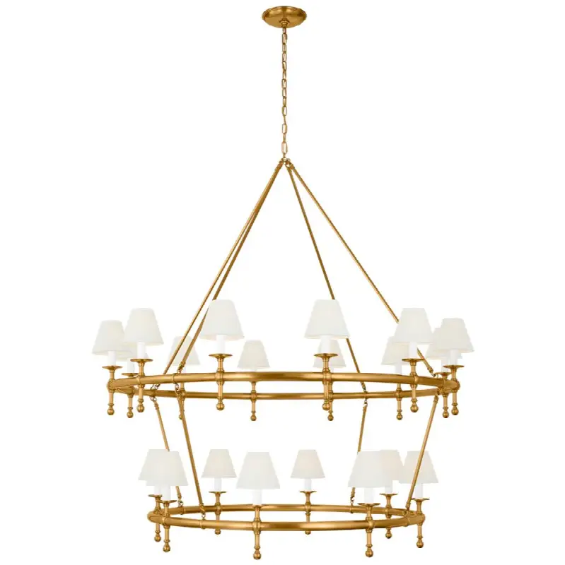 Classic 54" Two-tier Ring Chandelier