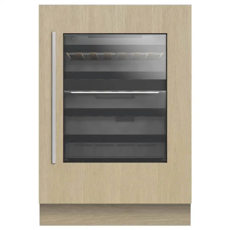 24" VTZ Undercounter Wine Cellar, Dual Zones, 35 Bottles, Panel Ready Glass Door, Right Hinge (Reversible Door)