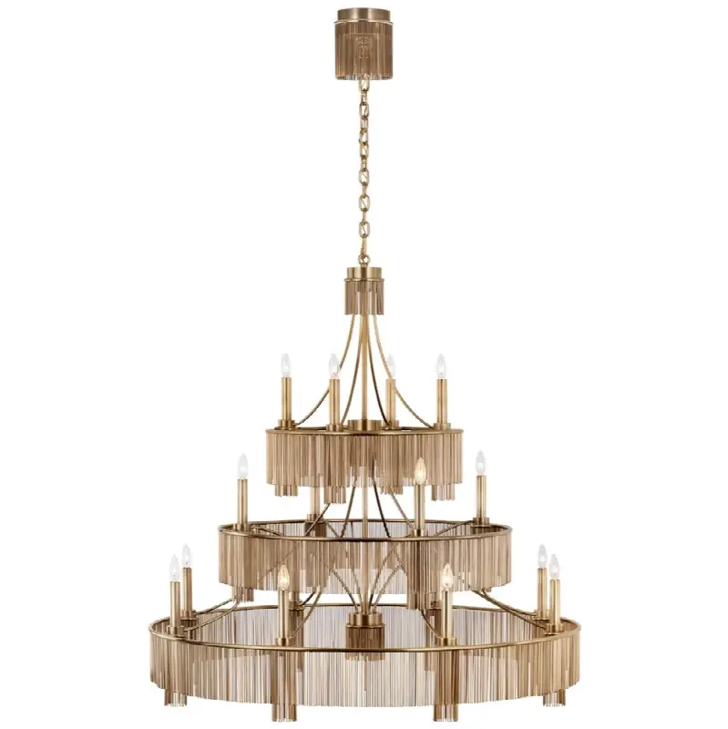 Sutton 50" Three Tier Chandelier