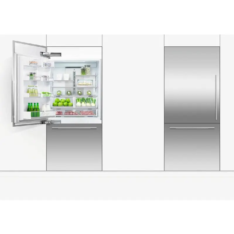 36 Inch Bottom Mount Refrigerator Freezer, 80 Inch H, 16.8 cu ft, Panel Ready, Ice Only, Left Hinge