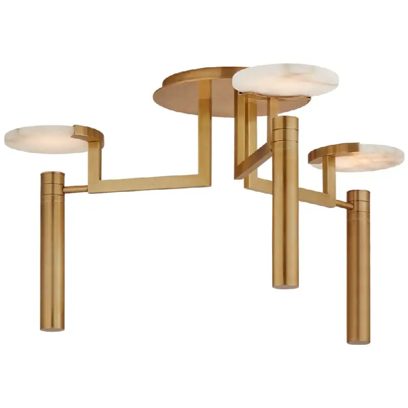 Melange Large Floating Disc Semi-flush Chandelier