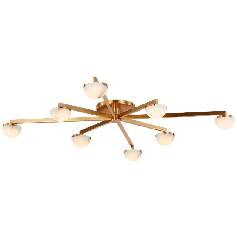 Pedra Extra Large Staggered Arm Flush Mount