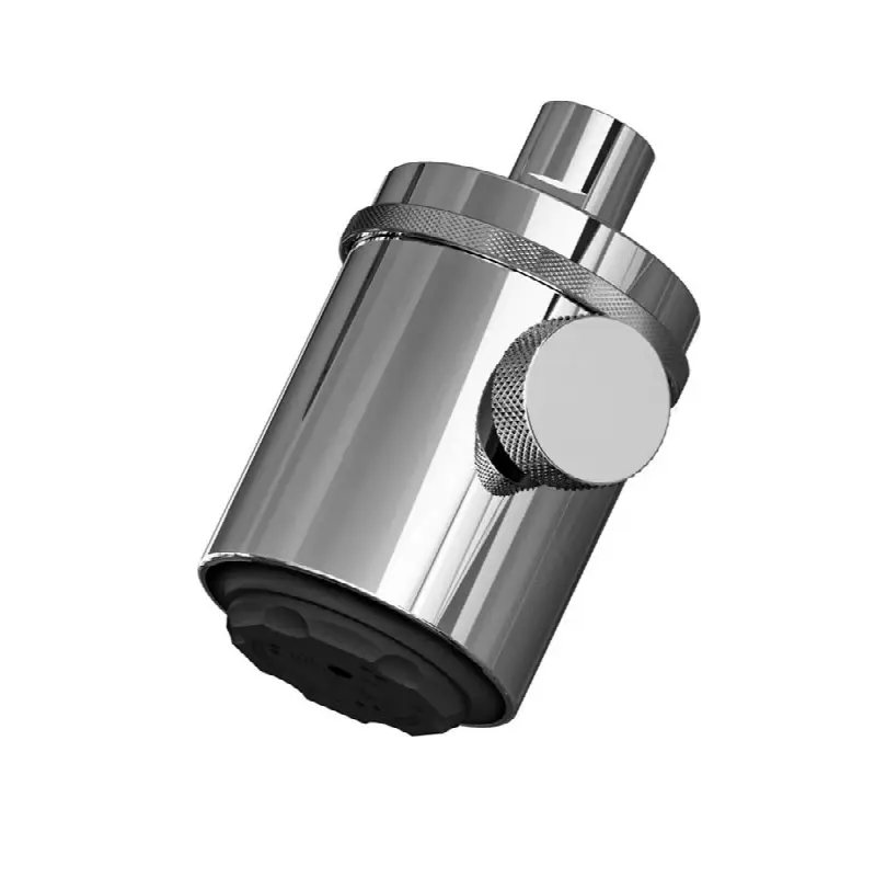 Adjustable multifunctional showerhead solid brass shell and handle.