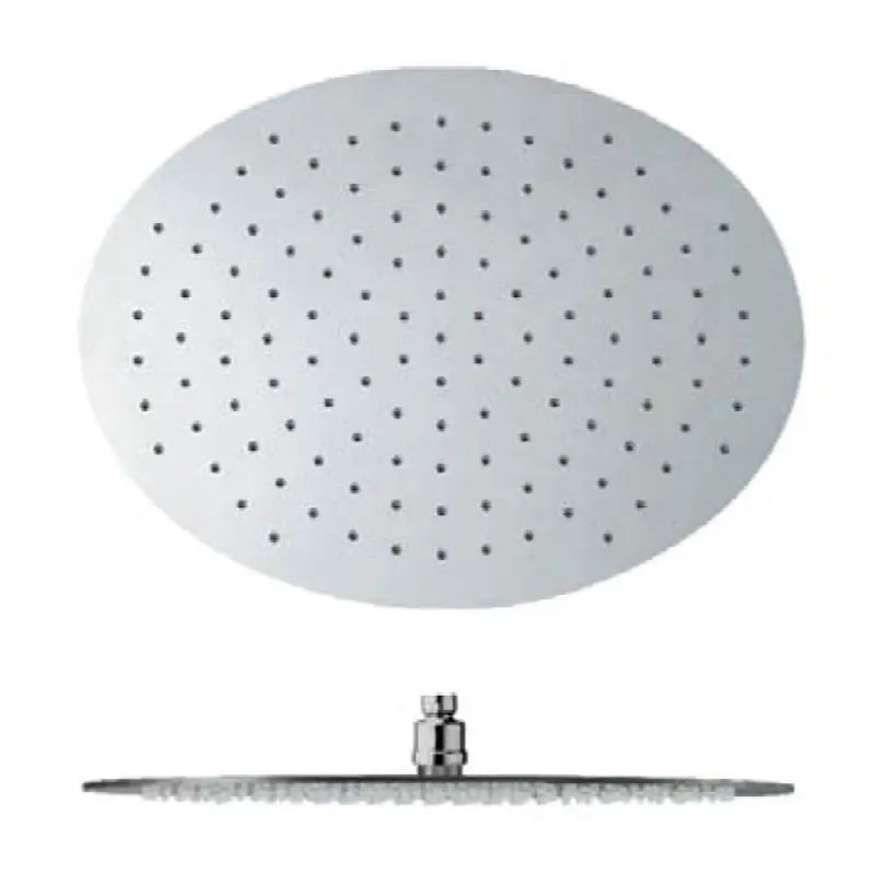 16" x 12" oval stainless steel rain head. Flow Rate 1.75 GPM
