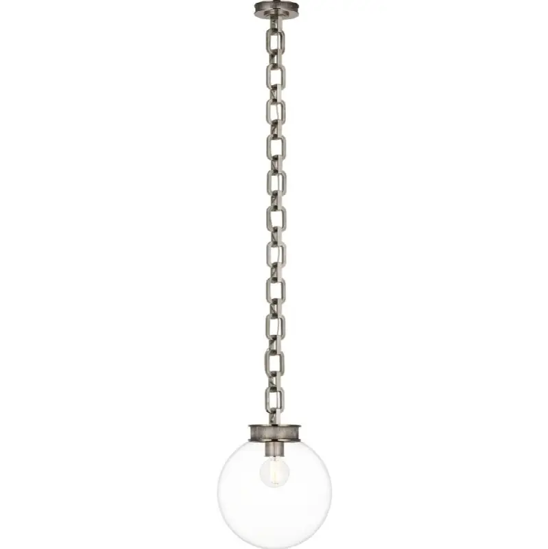 Bellamy 1 Light Statement Chain 12" Globe Chandelier