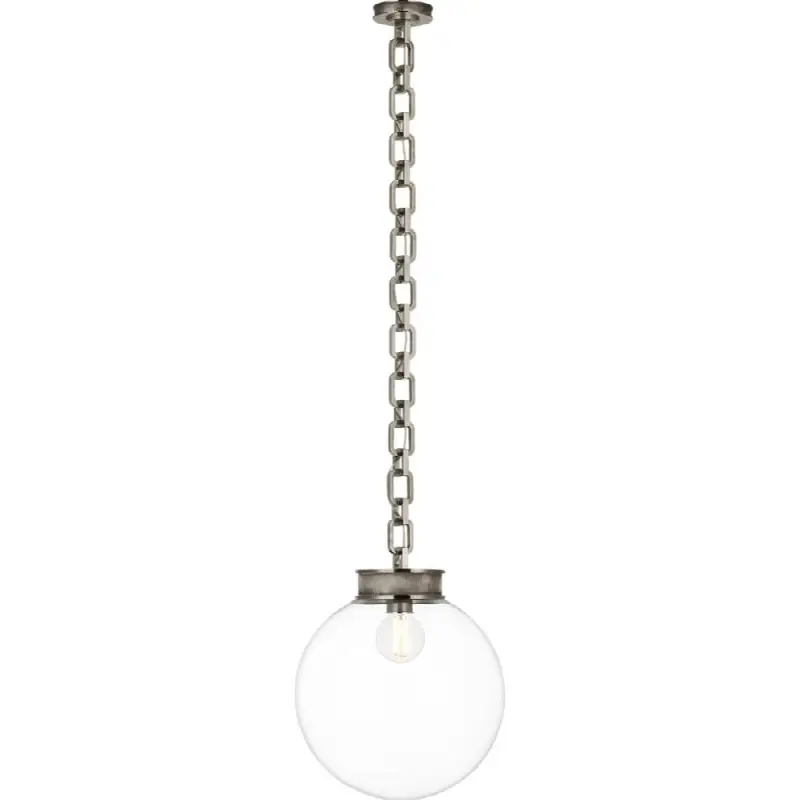 Bellamy 1 Light Statement Chain 16" Globe Chandelier
